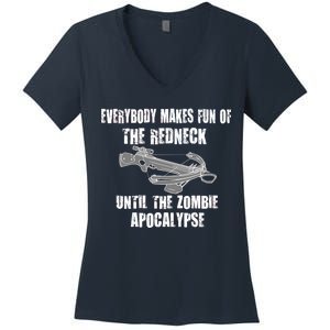 Redneck Zombie Killer Women's V-Neck T-Shirt