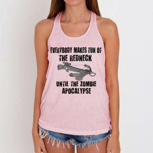 Redneck Zombie Killer Women's Knotted Racerback Tank