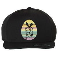 Retro Easter Egg Cheetah Leopard Easter Day .Png Wool Snapback Cap