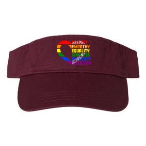 Respect Empathy Equality Kindness Diversity Inclusion Humans Valucap Bio-Washed Visor