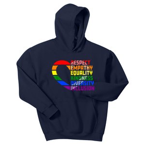 Respect Empathy Equality Kindness Diversity Inclusion Humans Kids Hoodie