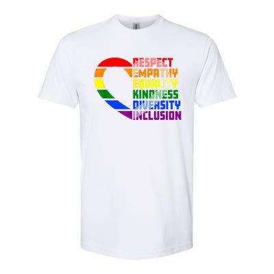 Respect Empathy Equality Kindness Diversity Inclusion Humans Softstyle CVC T-Shirt