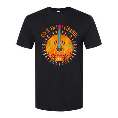 Rock En Espanol Guitar Spanish Language Rock Music Softstyle® CVC T-Shirt