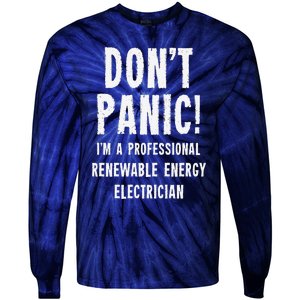 Renewable Energy Electrician Tie-Dye Long Sleeve Shirt