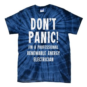 Renewable Energy Electrician Tie-Dye T-Shirt