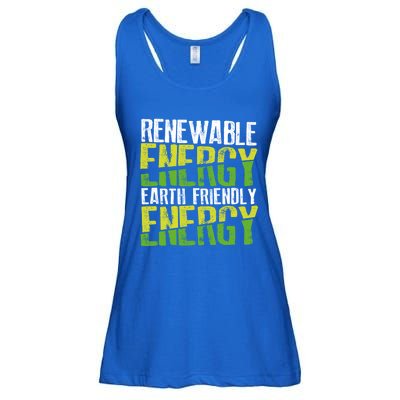 Renewable Energy Earth Friendly Energy Environt Cool Gift Ladies Essential Flowy Tank