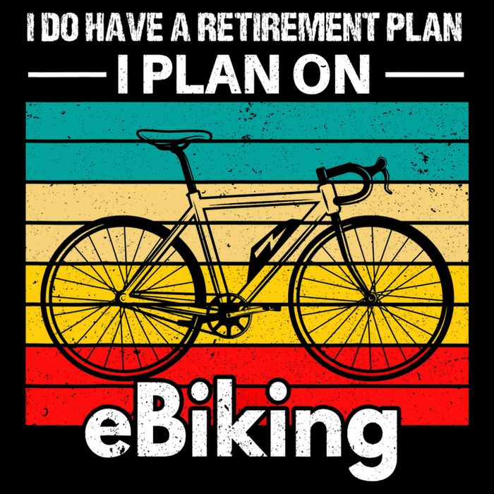 Retirement E-Biker E-Biking Retirement Plan EBike Impact Tech Backpack