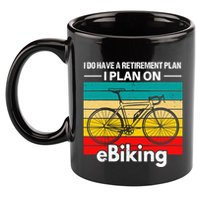 Retirement E-Biker E-Biking Retirement Plan EBike 11oz C Handle Ceramic Mug