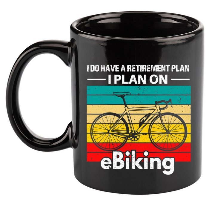 Retirement E-Biker E-Biking Retirement Plan EBike 11oz C Handle Ceramic Mug