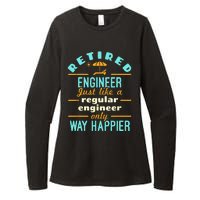 Retired Engineer Engineering Retirement Way Happier Womens CVC Long Sleeve Shirt