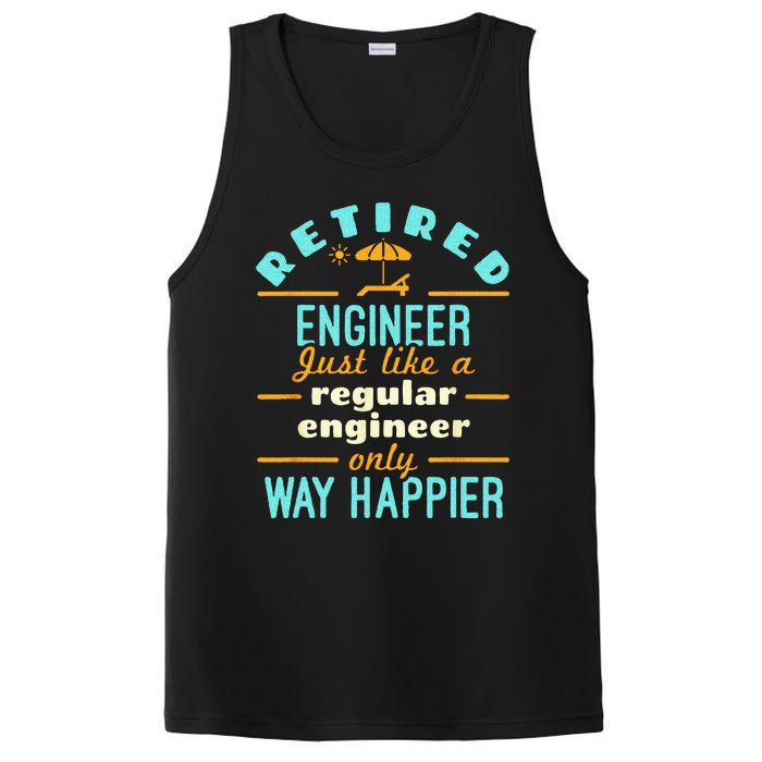 Retired Engineer Engineering Retirement Way Happier PosiCharge Competitor Tank