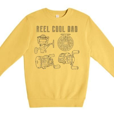 Reel Cool Dad Premium Crewneck Sweatshirt