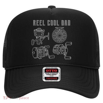 Reel Cool Dad High Crown Mesh Back Trucker Hat