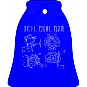 Reel Cool Dad Ceramic Bell Ornament