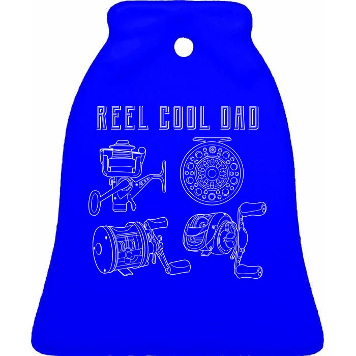 Reel Cool Dad Ceramic Bell Ornament