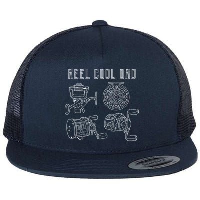 Reel Cool Dad Flat Bill Trucker Hat