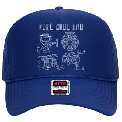 Reel Cool Dad High Crown Mesh Back Trucker Hat