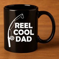 Reel Cool Fishing Dad 11oz C Handle Ceramic Mug