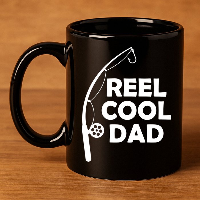 Reel Cool Fishing Dad 11oz C Handle Ceramic Mug