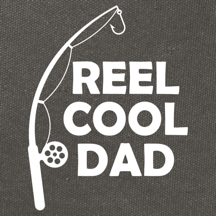 Reel Cool Fishing Dad Cotton Canvas Backpack