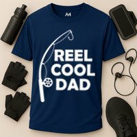 Reel Cool Fishing Dad Cooling Performance Crew T-Shirt