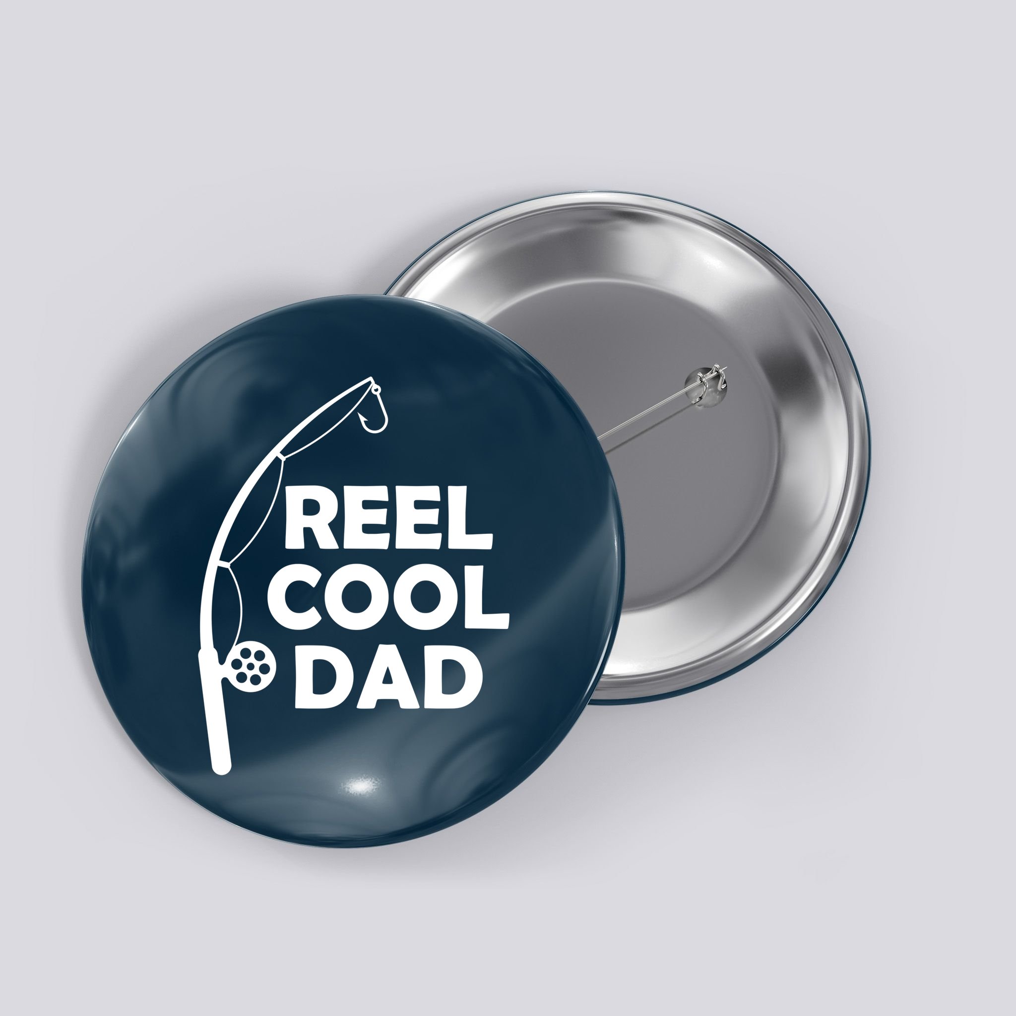 Reel Cool Fishing Dad Button
