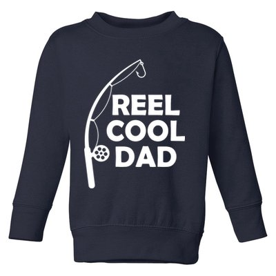 Reel Cool Fishing Dad Toddler Sweatshirt
