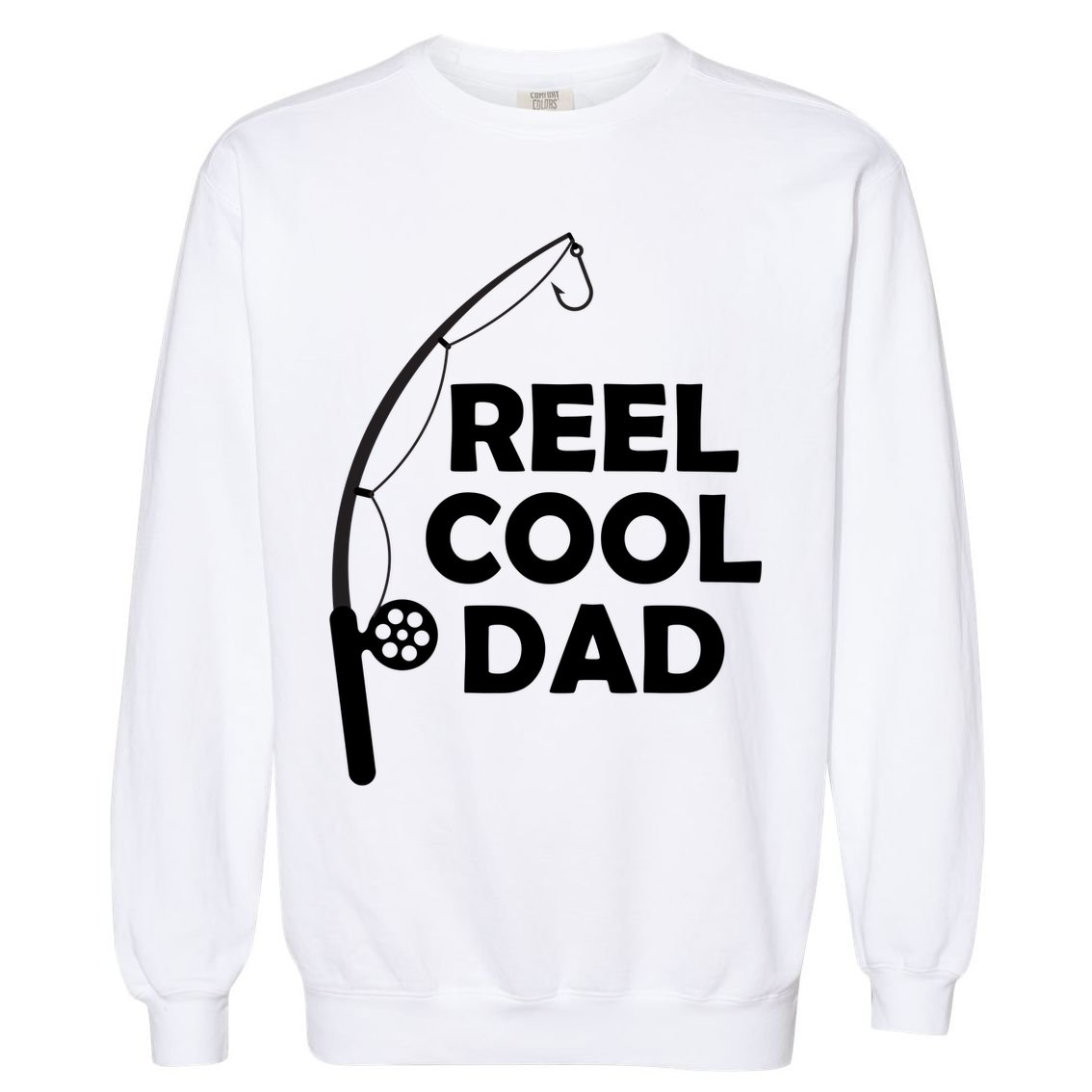Reel Cool Fishing Dad Garment-Dyed Sweatshirt