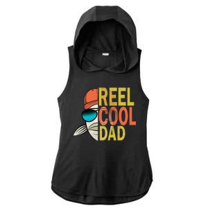 Reel Cool Fishing Dad Funny Ladies PosiCharge Tri-Blend Wicking Draft Hoodie Tank