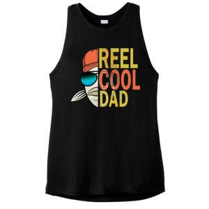 Reel Cool Fishing Dad Funny Ladies PosiCharge Tri-Blend Wicking Tank