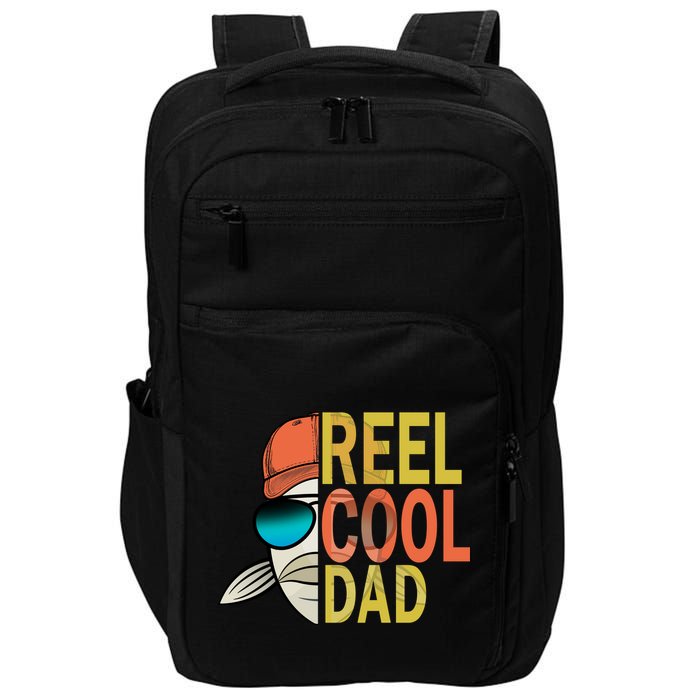 Reel Cool Fishing Dad Funny Impact Tech Backpack