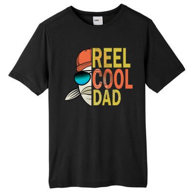 Reel Cool Fishing Dad Funny Tall Fusion ChromaSoft Performance T-Shirt