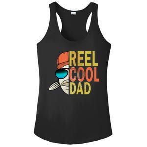 Reel Cool Fishing Dad Funny Ladies PosiCharge Competitor Racerback Tank