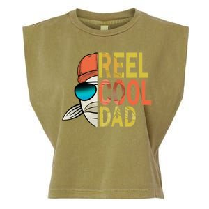 Reel Cool Fishing Dad Funny Garment-Dyed Women's Muscle Tee