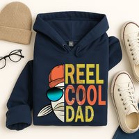Reel Cool Fishing Dad Funny Hoodie
