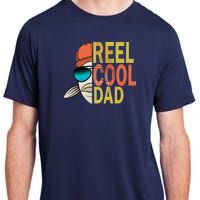 Reel Cool Fishing Dad Funny Adult ChromaSoft Performance T-Shirt