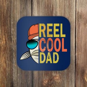 Reel Cool Fishing Dad Funny Coaster