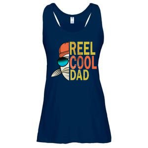 Reel Cool Fishing Dad Funny Ladies Essential Flowy Tank