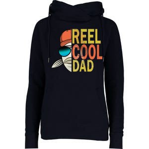 Reel Cool Fishing Dad Funny Womens Funnel Neck Pullover Hood