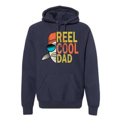 Reel Cool Fishing Dad Funny Premium Hoodie