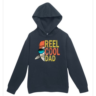 Reel Cool Fishing Dad Funny Urban Pullover Hoodie