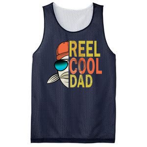 Reel Cool Fishing Dad Funny Mesh Reversible Basketball Jersey Tank