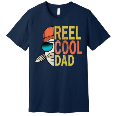 Reel Cool Fishing Dad Funny Premium T-Shirt