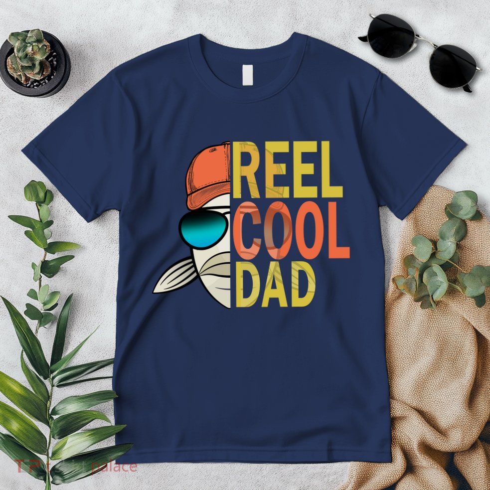 Reel Cool Fishing Dad Funny Premium T-Shirt