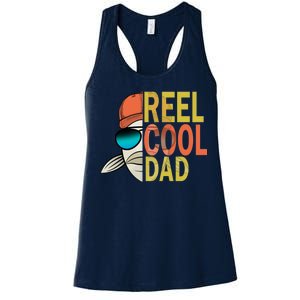 Reel Cool Fishing Dad Funny Women's Racerback Tank