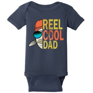 Reel Cool Fishing Dad Funny Baby Bodysuit