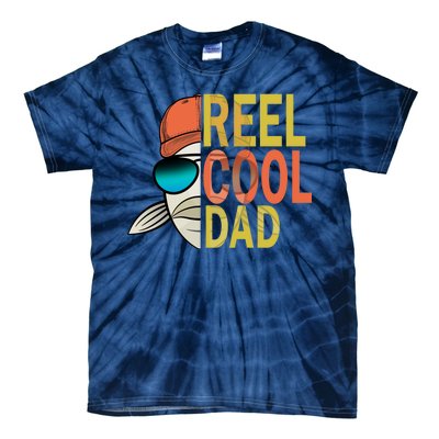 Reel Cool Fishing Dad Funny Tie-Dye T-Shirt