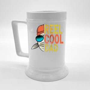 Reel Cool Fishing Dad Funny Beer Stein