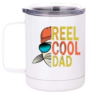 Reel Cool Fishing Dad Funny 12 oz Stainless Steel Tumbler Cup