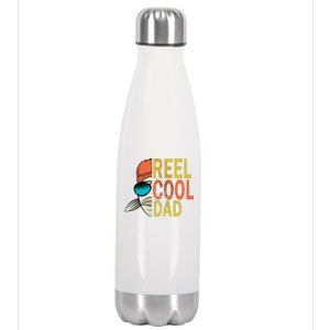 Reel Cool Fishing Dad Funny Stainless Steel Insulated Water Bottle